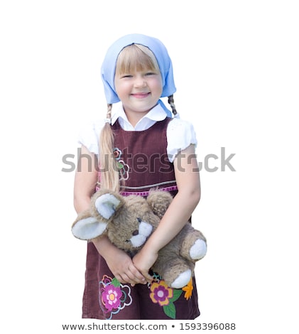 [[stock_photo]]: Beautiful Smiling Blonde In White Sundress And Scarf On The Beac