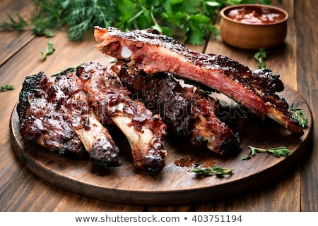 Stock photo: Smoked Pork Ribs