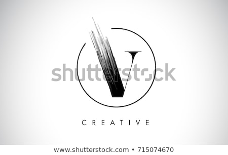 Foto stock: Logo Shapes And Icons Of Letter V