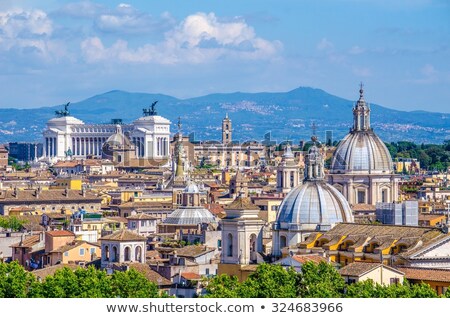 Zdjęcia stock: Detail Of Ancient Roman Relics In The Forum In Rome Italy