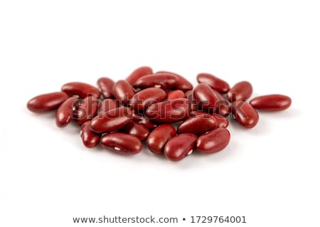 Foto stock: Red Bean Isolated On White Background