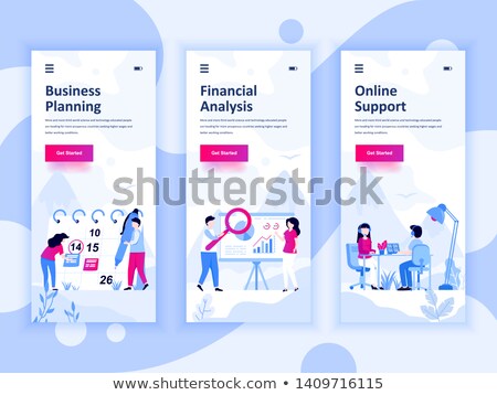 Stockfoto: Financial Accounting Vector Onboarding