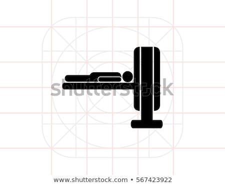 Foto d'archivio: Computer Diagnostic Element Of Mri Icon Vector