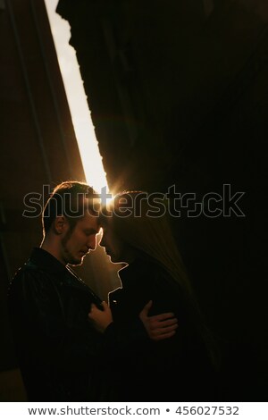 Foto d'archivio: Fifties Fashion Couple In Leather Jackets