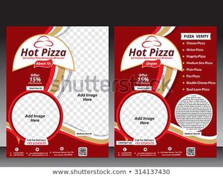 Stok fotoğraf: Pizza Flyer Template