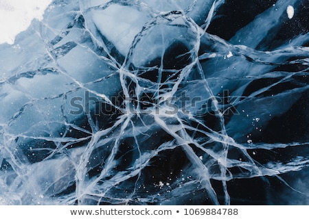 Foto stock: Baikal Ice Texture