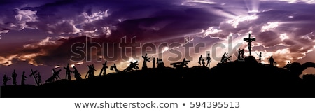 Foto stock: Jesus Christ Carrying The Holy Cross
