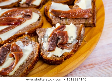 Stock photo: Anchovy Canape