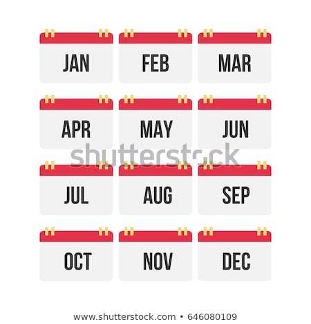 Сток-фото: Months Calendar