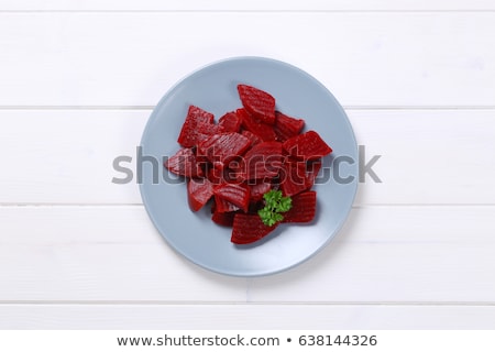 Stock fotó: Sliced And Pickled Beetroot