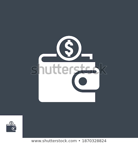 Stock photo: Personal Wallet Related Vector Glyph Icon