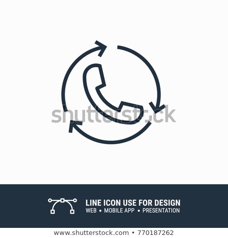 Stockfoto: Business And Work Cycle Icon Vector Outline Illustration