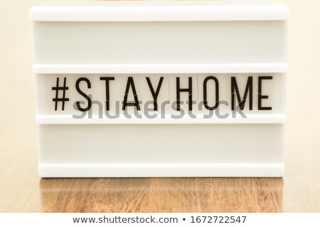 Stock photo: Stay At Home And Stay Safe Against The Spread Of Coronavirus Vector Illustration