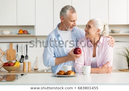 Сток-фото: Wife Holding Apple