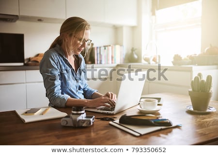 Stok fotoğraf: Woman Working In The Kitchen