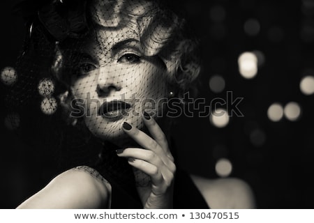 Stockfoto: Woman Retro Styled Portrait