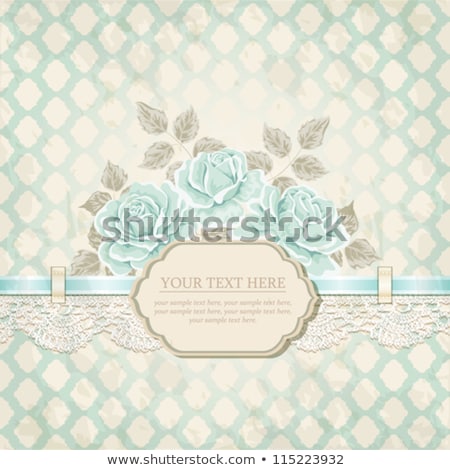 Foto stock: Vintage Background With Roses Vector Illustration