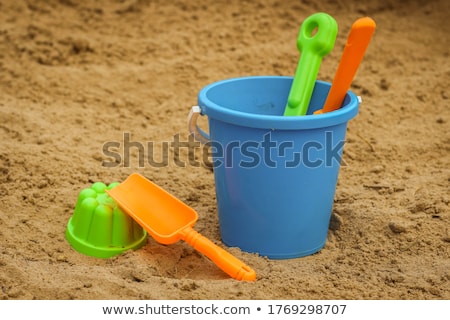 Foto stock: Blue Plastic Molding Sand