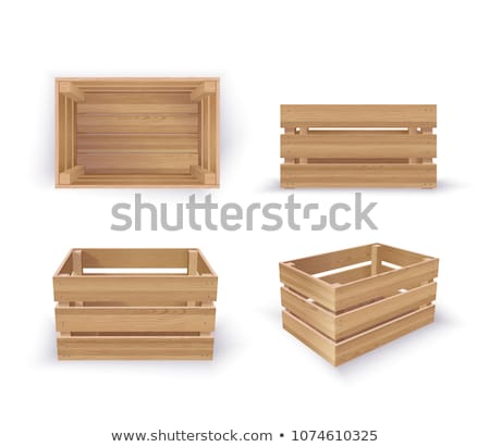 Stock photo: Open Empty Wooden Box