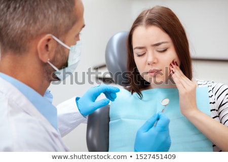 Сток-фото: Patient Having Toothache At Dental Clinic Office