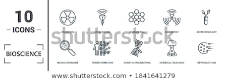 Stockfoto: Biomaterials Collection Elements Vector Icons Set