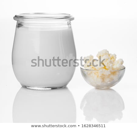 ストックフォト: Milk Kefir Grains In Spoon Yeast Bacterial Fermentation Starter