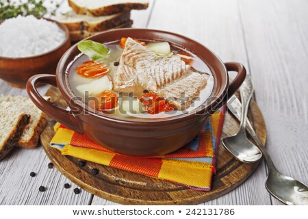 Foto stock: Russian Traditional Fish Soup