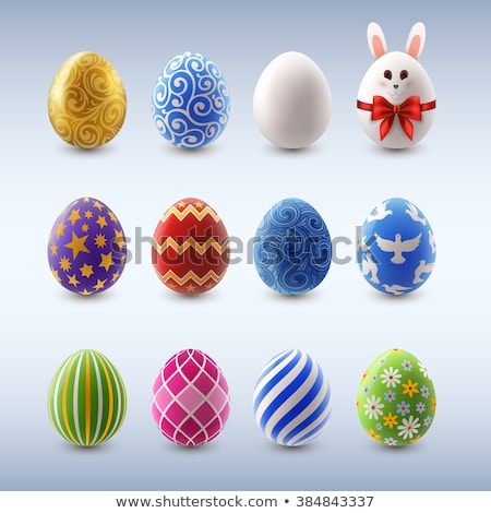 Сток-фото: Gold And Swirl Easter Egg Symbol