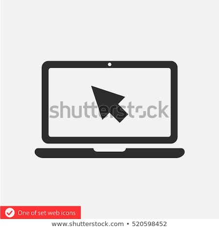 [[stock_photo]]: Laptop And Arrow