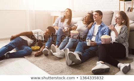 Stock foto: Teen Watching Tv