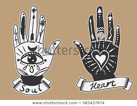 Foto stock: Henna Tattoo Hands