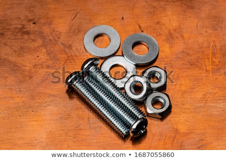 Stockfoto: Nuts Bolts And Washers