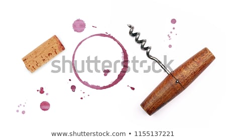 Foto stock: Corkscrew With A Cork