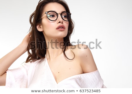 ストックフォト: Beautiful Woman With Glasses