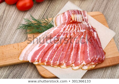 Stock fotó: Raw Bacon