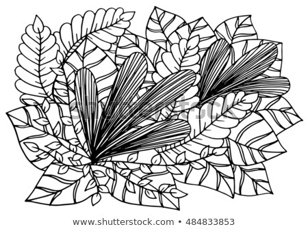 Foto stock: Colored Hand Drawn Psychedelic Zentangle Pattern