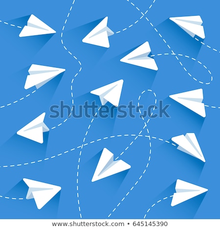 Сток-фото: Buttons With Paper Airplanes