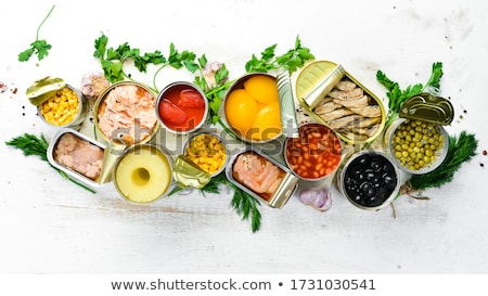 Stock photo: Meats In Aluminum Can