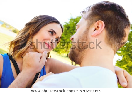 Stock foto: Man Stroking His Chin