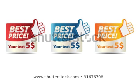 Best Price Poster Vector Illustration Stok fotoğraf © natashasha