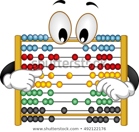 ストックフォト: Mascot Abacus Rearrange Beads