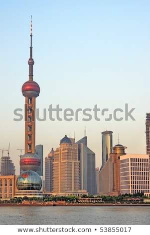 Zdjęcia stock: Shanghai Pudong View From Puxi