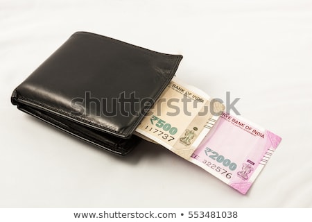 Indian Rupees And Wallet ストックフォト © RobinsonThomas