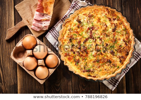 Сток-фото: Quiche Lorraine - Traditional French Tart With Pastry Crust Bacon And Leek