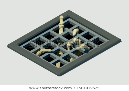 Foto stock: Police Arrest Irons Isometric Icon Vector Illustration