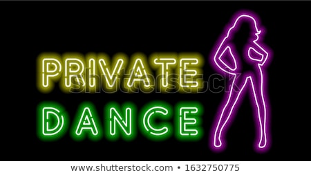 Stock fotó: Striptease Sign