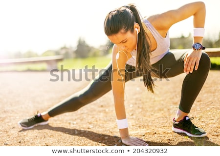 Stock photo: Beautiful Young Athletic Woman Stretching In Summer