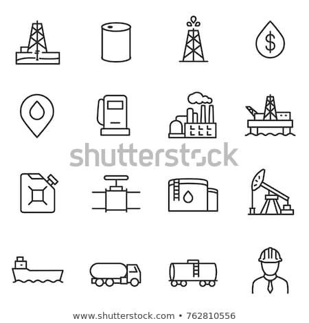 Foto stock: Set Of Petrol Truck