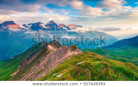 Stock fotó: Mountain Range In Austrian Alps