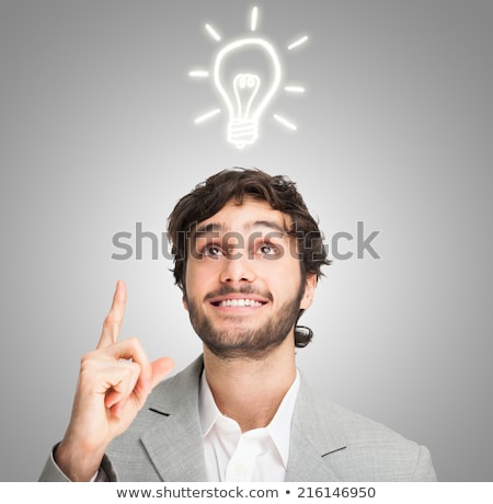 [[stock_photo]]: Smart Businessman Has An Idea